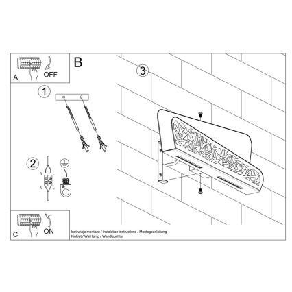 Wand Lamp ALIZA 2xG9/40W/230V