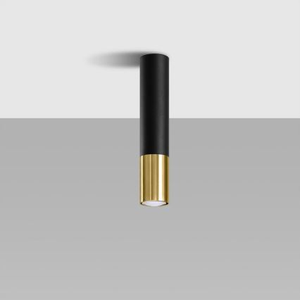 Spot LOOPEZ 1xGU10/10W/230V zwart/goud