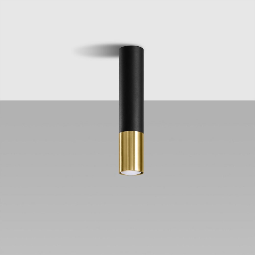 Spot LOOPEZ 1xGU10/10W/230V zwart/goud