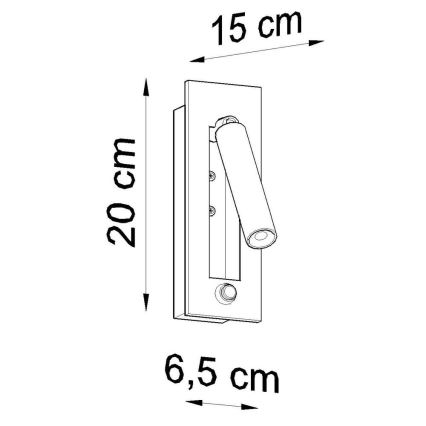 Wand Spot ENIF 1xG9/12W/230V