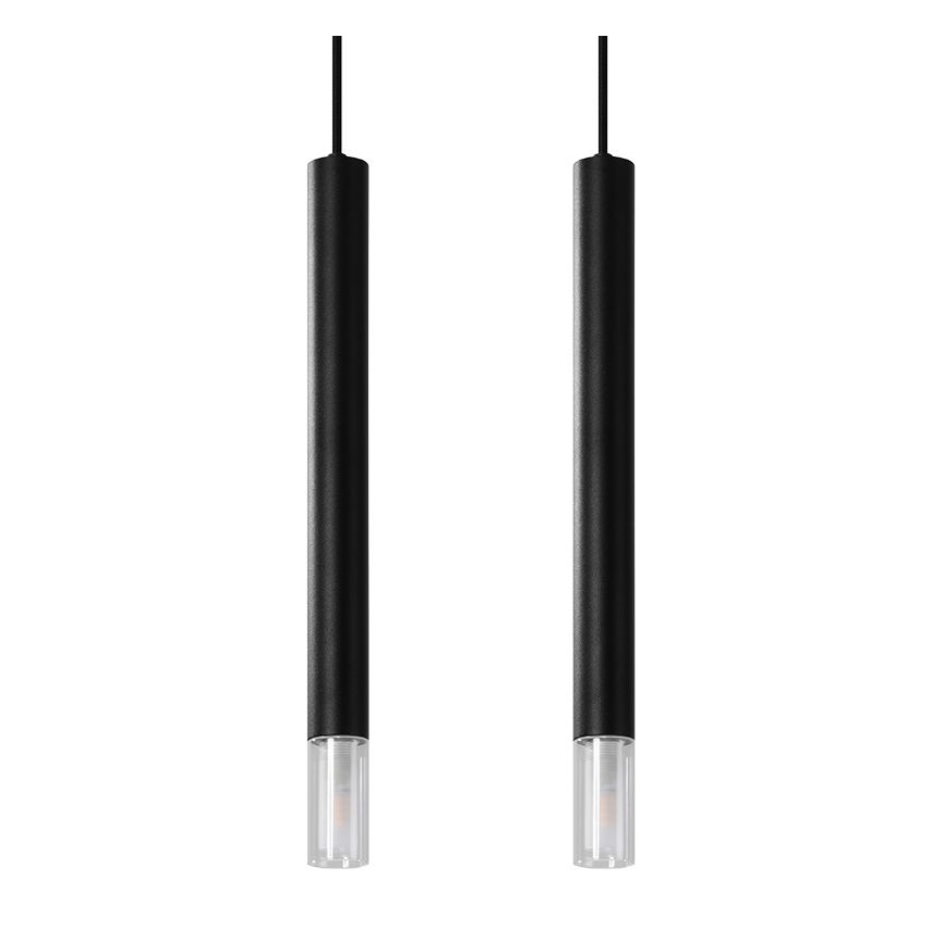 Hanglamp aan een koord VIZIER 2xG9/40W/230V zwart