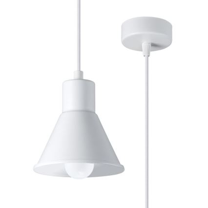 Hanglamp aan een koord TALEJA 1xE27/60W/230V wit