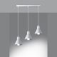 Hanglamp aan een koord TALEJA 3xE27/60W/230V wit