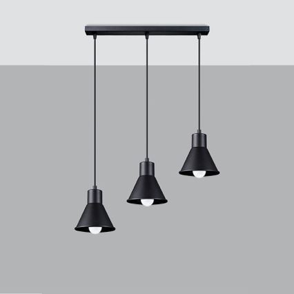 Hanglamp aan een koord TALEJA 1xE27/60W/230V zwart