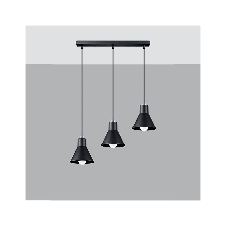 Hanglamp aan een koord TALEJA 1xE27/60W/230V zwart