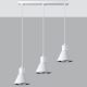 Hanglamp aan een koord TAZILA 3xES111/60W/230V wit