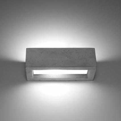 Wand Lamp VEGA 1xE27/60W/230V 30 cm beton