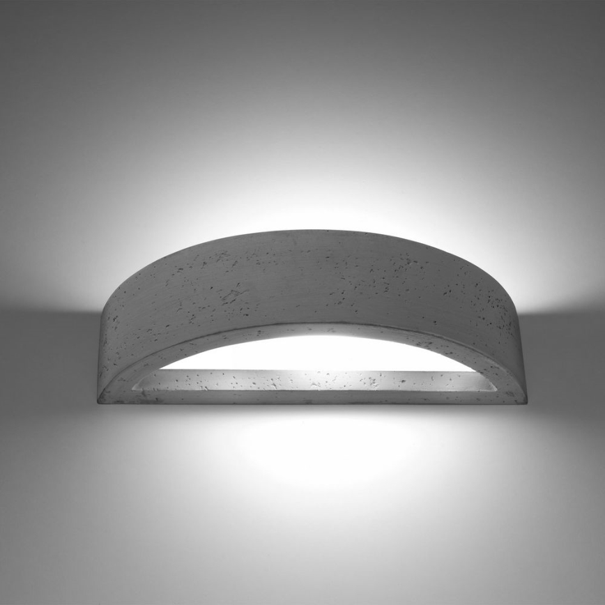 Wand Lamp ATENA 1xE27/60W/230V beton