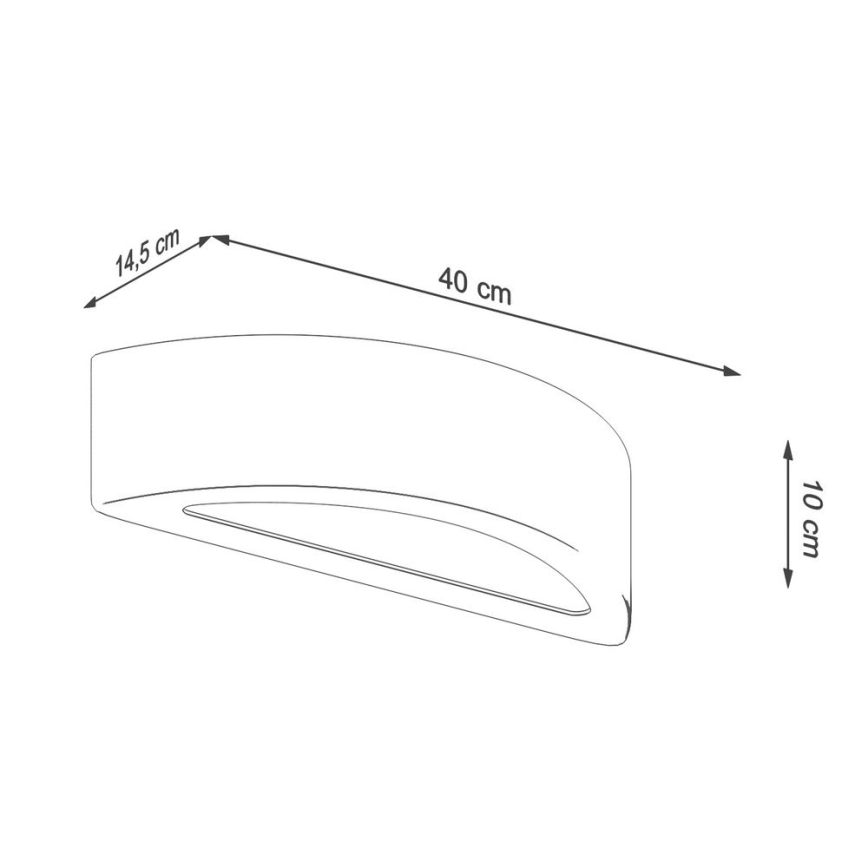 Wand Lamp ATENA 1xE27/60W/230V beton