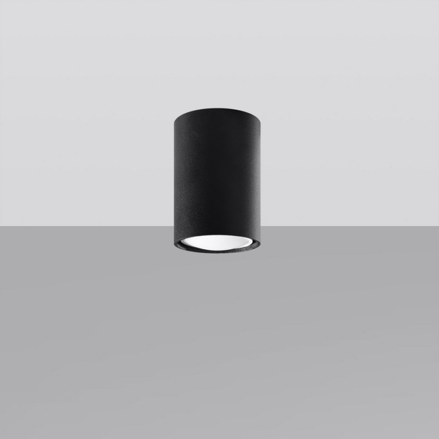 Spot LAGOS 1xGU10/10W/230V 10 cm zwart