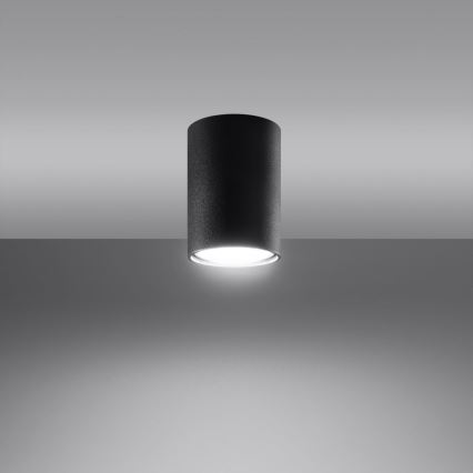 Spot LAGOS 1xGU10/10W/230V 10 cm zwart