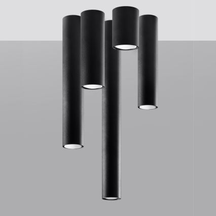 Spot LAGOS 1xGU10/10W/230V 10 cm zwart