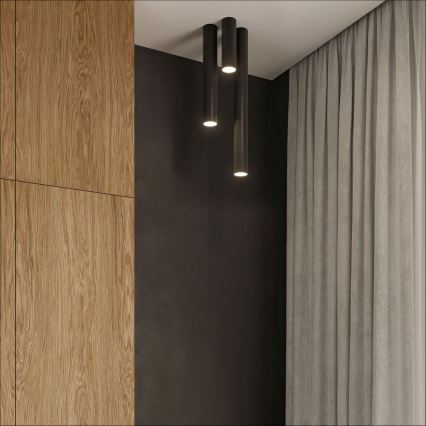 Spot LAGOS 1xGU10/10W/230V 20 cm zwart