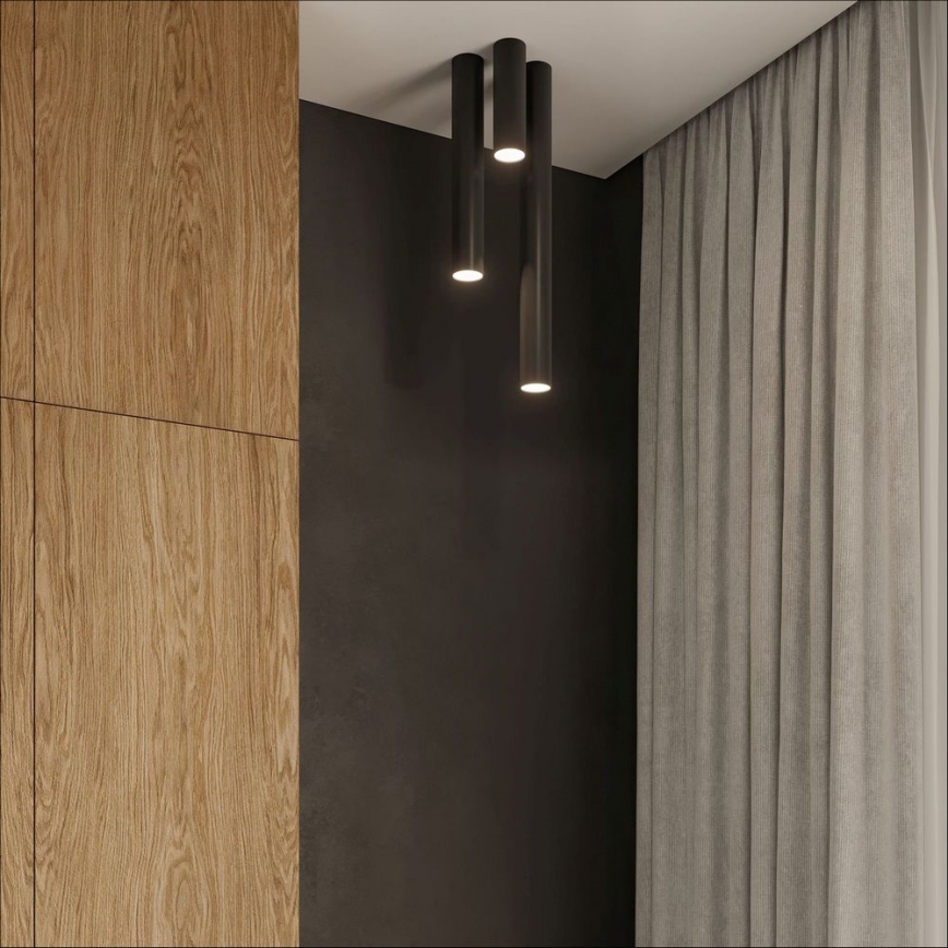 Spot LAGOS 1xGU10/10W/230V 20 cm zwart