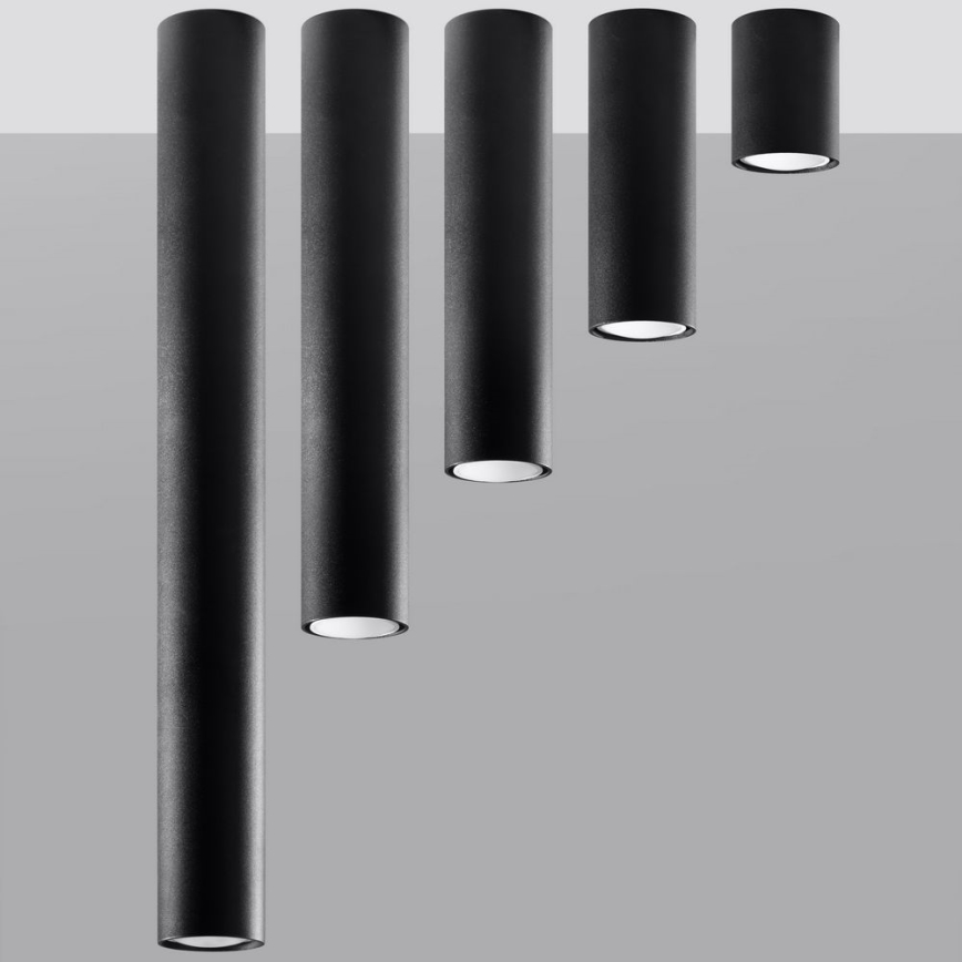 Spot LAGOS 1xGU10/10W/230V 20 cm zwart