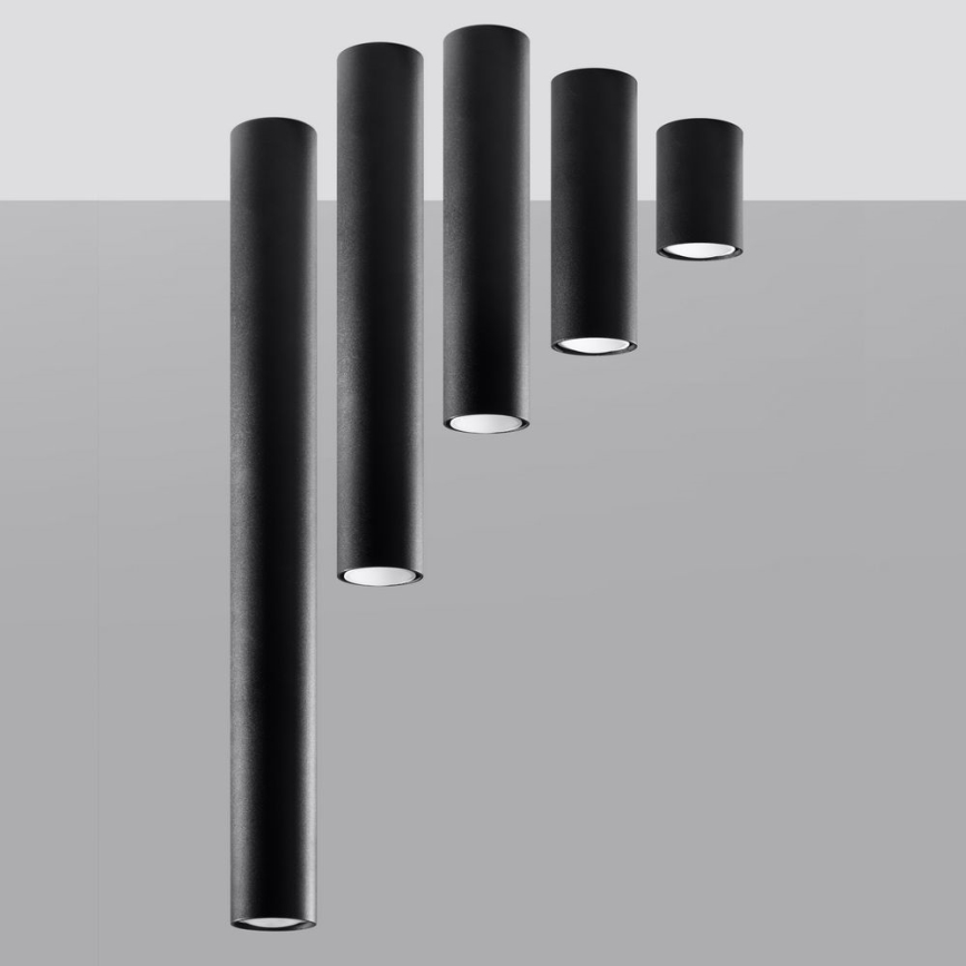 Spot LAGOS 1xGU10/10W/230V 20 cm zwart