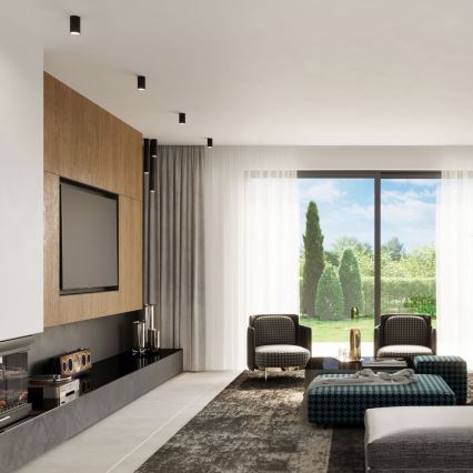 Spot LAGOS 1xGU10/10W/230V 40 cm zwart