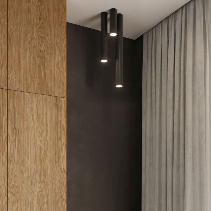 Spot LAGOS 1xGU10/10W/230V 40 cm zwart