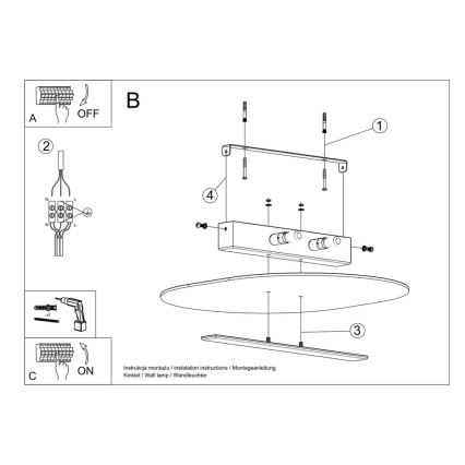 Plafondlamp SALIA 2xG9/40W/230V