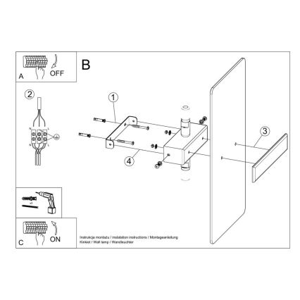 Wandlamp AZALIA 2xG9/40W/230V