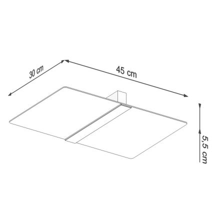 Plafondlamp AZALIA 2xG9/40W/230V