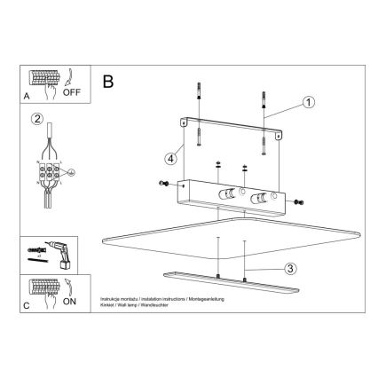 Plafondlamp AZALIA 2xG9/40W/230V