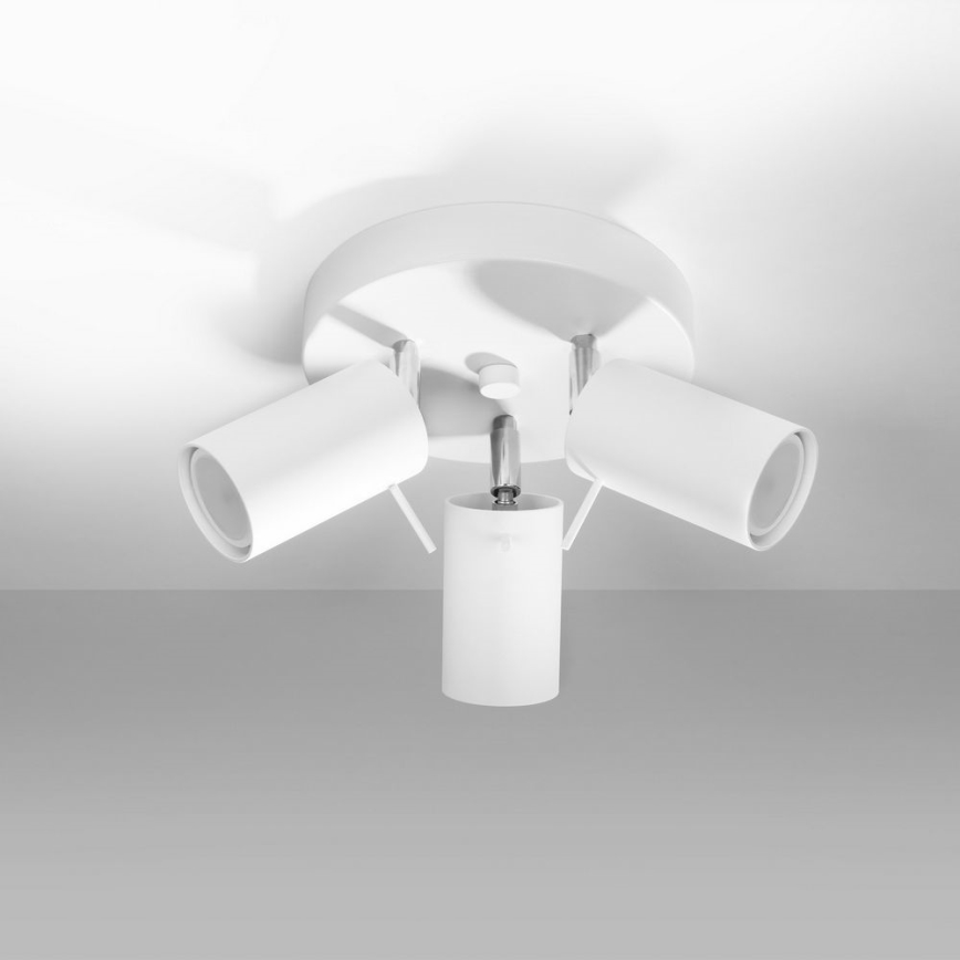 Spot RING 3xGU10/10W/230V wit
