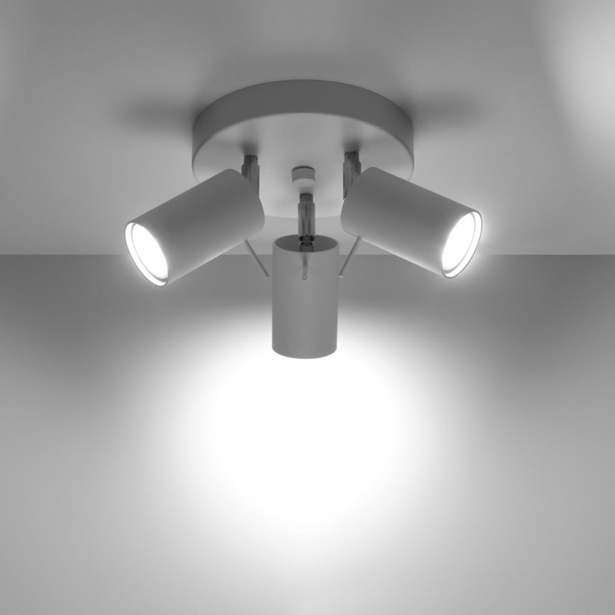 Spot RING 3xGU10/10W/230V wit
