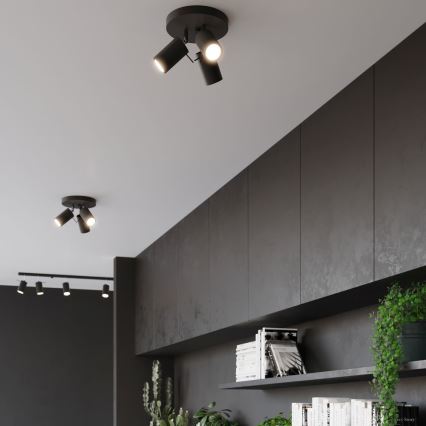 Spot RING 3xGU10/10W/230V zwart
