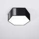 Plafondlamp SUNDE 2xE27/60W/230V 11,5 cm zwart