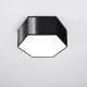 Plafondlamp SUNDE 2xE27/60W/230V 13,5 cm zwart