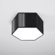 Plafondlamp SUNDE 2xE27/60W/230V 15,5 cm zwart