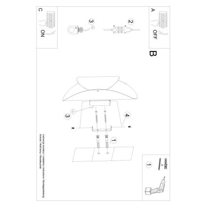 Wandlamp TEAR 1xG9/40W/230V wit