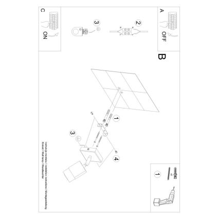 Wand Spot NERO 1xGU10/40W/230V zwart/glanzend chroom