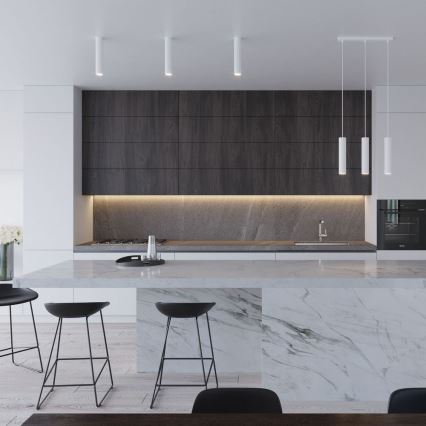 Hanglamp aan een koord LAGOS 3xGU10/10W/230V wit