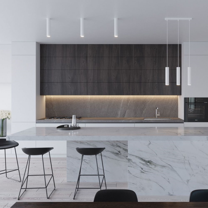 Hanglamp aan een koord LAGOS 3xGU10/10W/230V wit