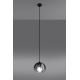 Hanglamp aan een koord TULOS 1xE27/60W/230V zwart