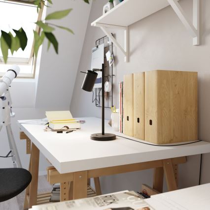Tafellamp RING 1xGU10/10W/230V zwart