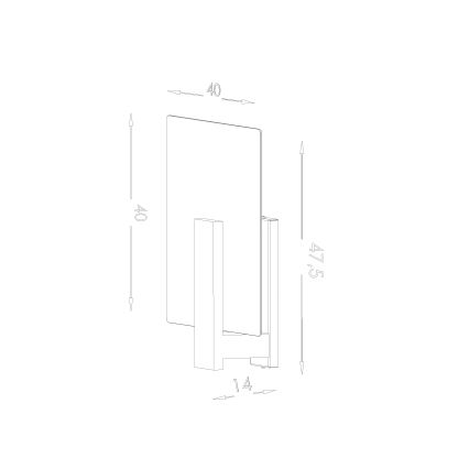 Plafondlamp LAPPO 2x E27/15W/230V wit