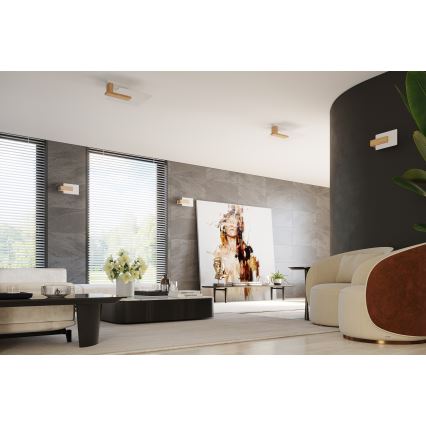 Wandlamp LAPPO 1xE14/10W/230V beige