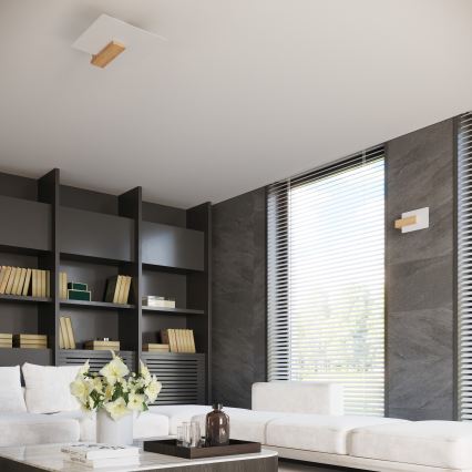 Plafondlamp LAPPO 2xE27/15W/230V beige