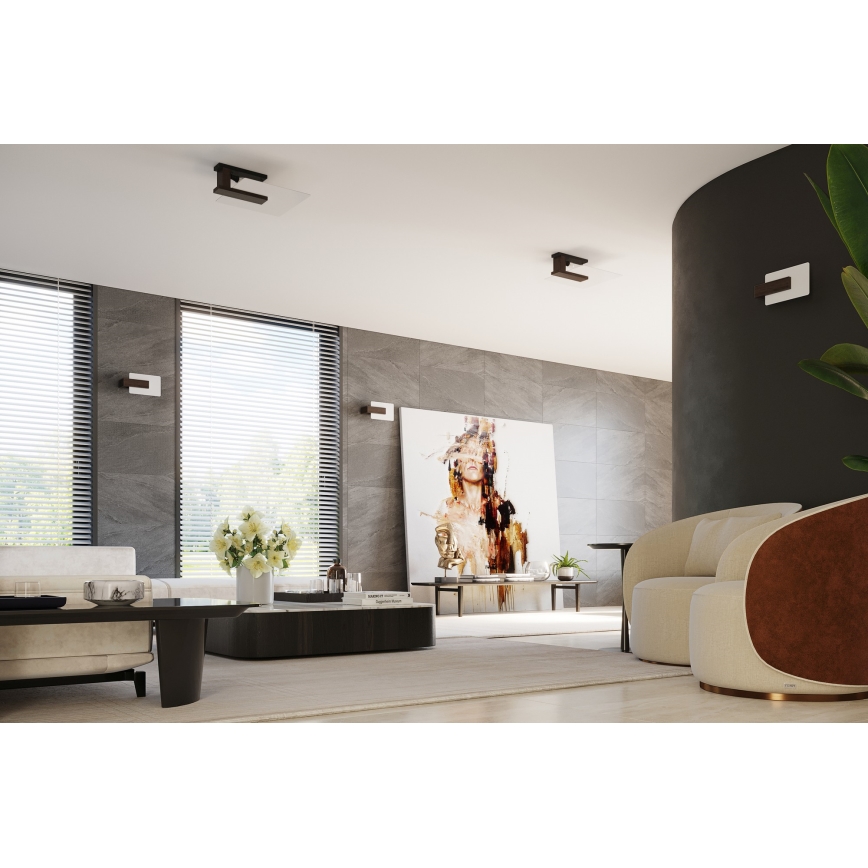 Plafondlamp LAPPO 2xE27/15W/230V wenge