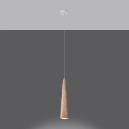 Hanglamp met kabel SULA 1xGU10/10W/230V, Ø 8 cm, beige