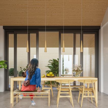 Hanglamp met kabel SULA 1xGU10/10W/230V, Ø 8 cm, beige