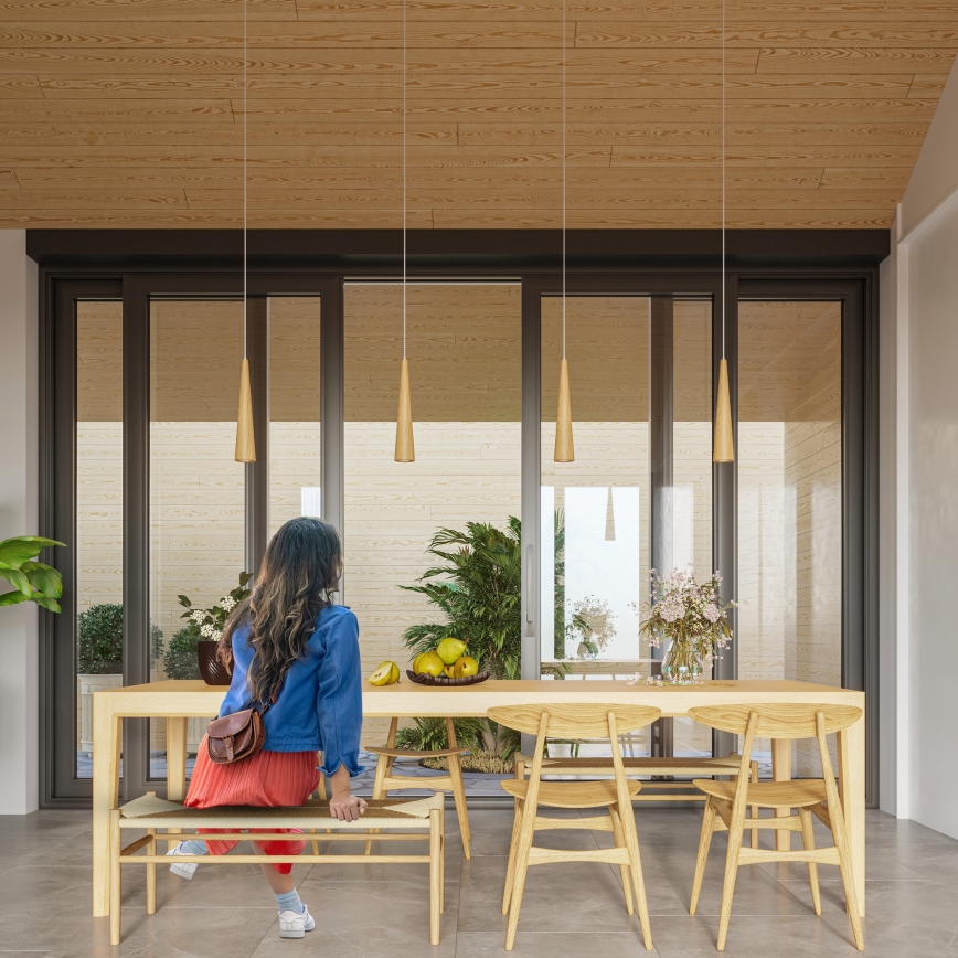 Hanglamp met kabel SULA 1xGU10/10W/230V, Ø 8 cm, beige