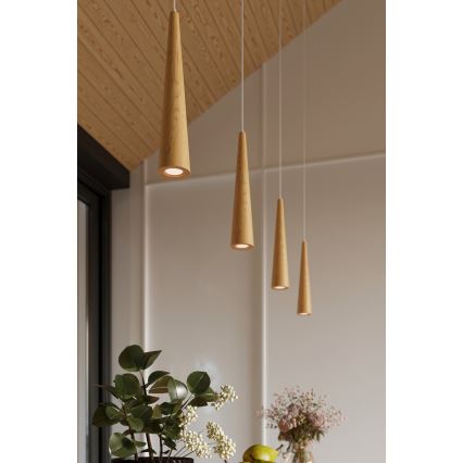 Hanglamp met kabel SULA 1xGU10/10W/230V, Ø 8 cm, beige