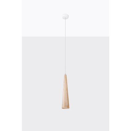 Hanglamp met kabel SULA 1xGU10/10W/230V, Ø 8 cm, beige