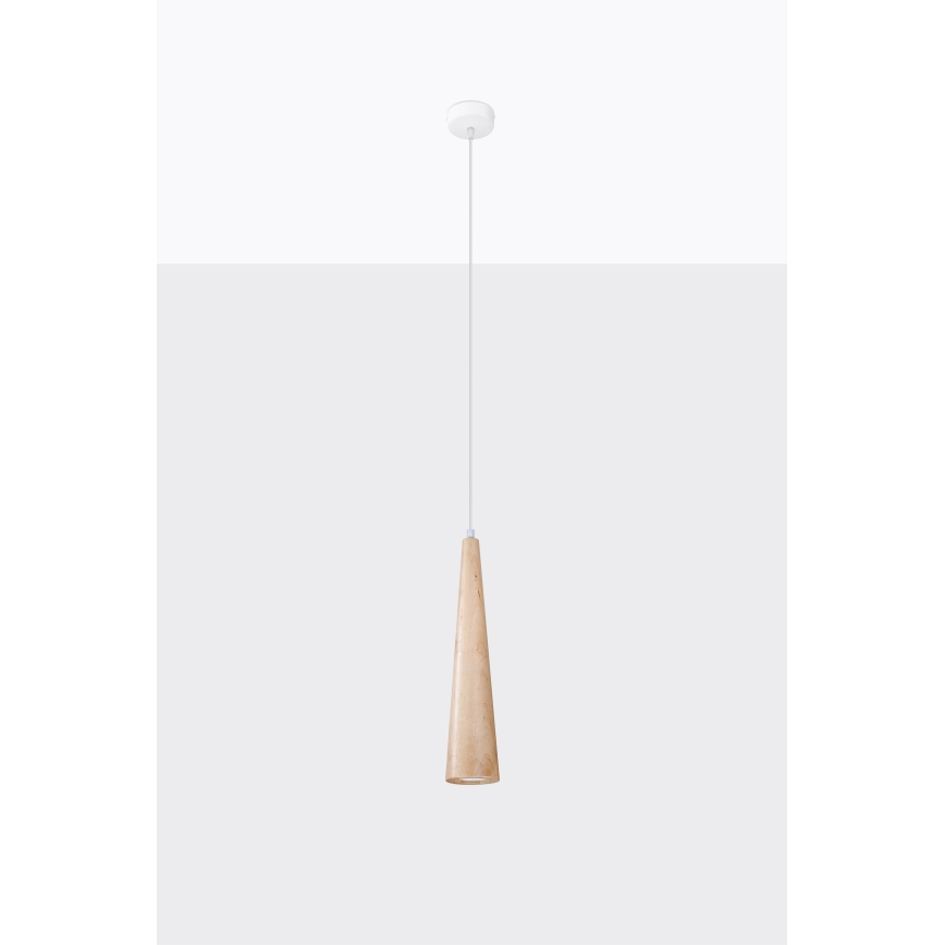 Hanglamp met kabel SULA 1xGU10/10W/230V, Ø 8 cm, beige