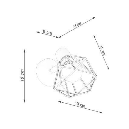 Wandspot ARTEMIS 1xE14/40W/230V wit