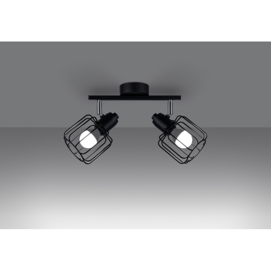 Spot BELUCI 2xE14/40W/230V zwart